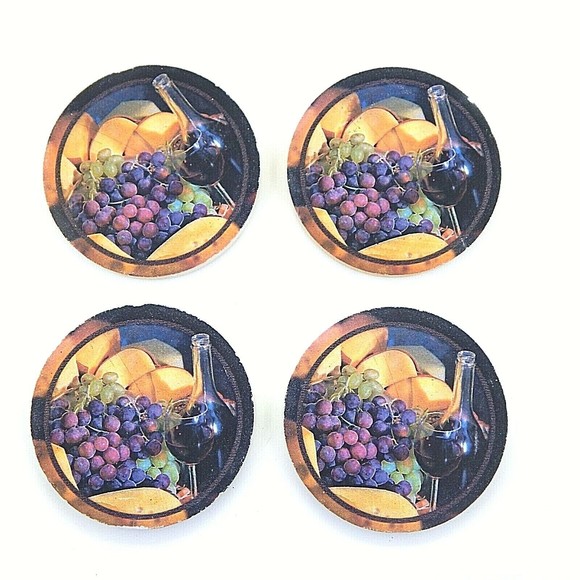 Thirstystone Wine & Cheese Coasters Set of 4 - Picture 2 of 11